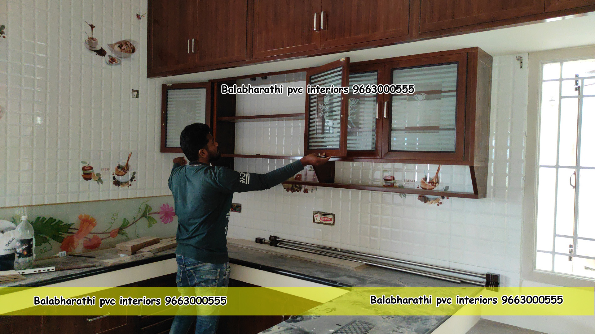 pvc kitchen cabinets work anantapur